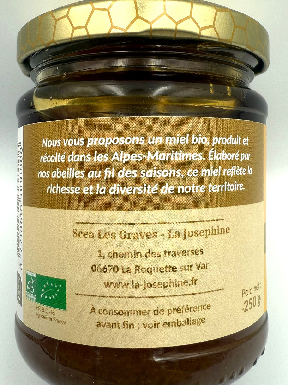 Miel toutes fleurs - Agriculture Biologique