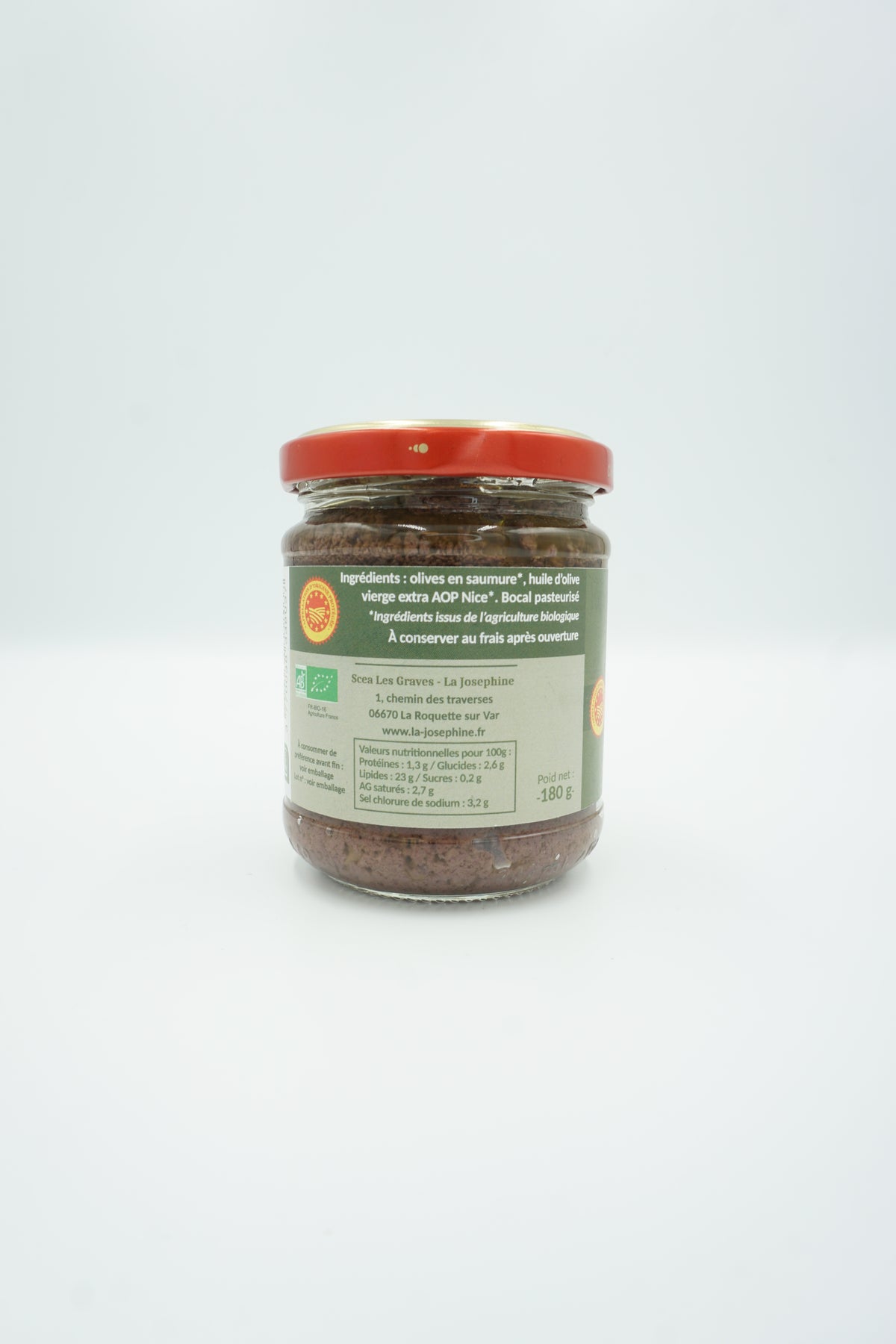 Pâte d’Olive de Nice AOP - Agriculture Biologique